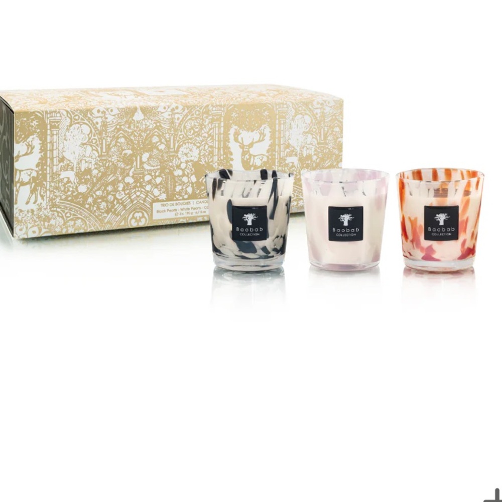 Baobab Pearls Candle Trio